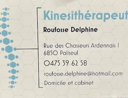 Kinésithérapeute Roufosse Delphine - Paliseul